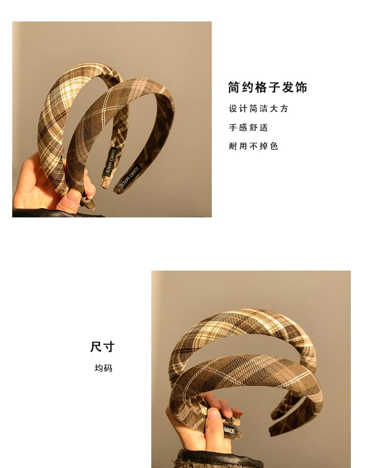 Headband Plaid