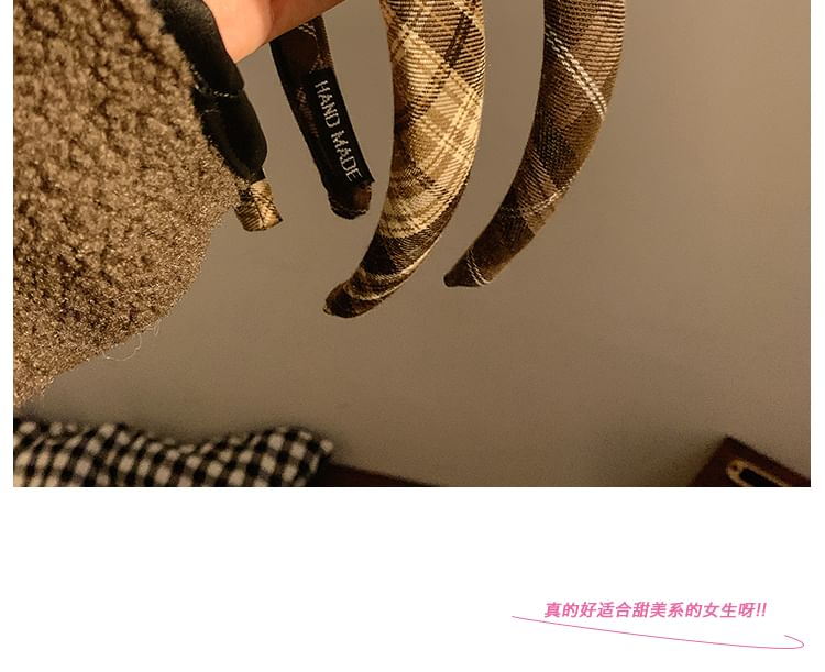 Headband Plaid