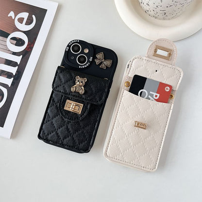 Case Card Phone Bear Holder