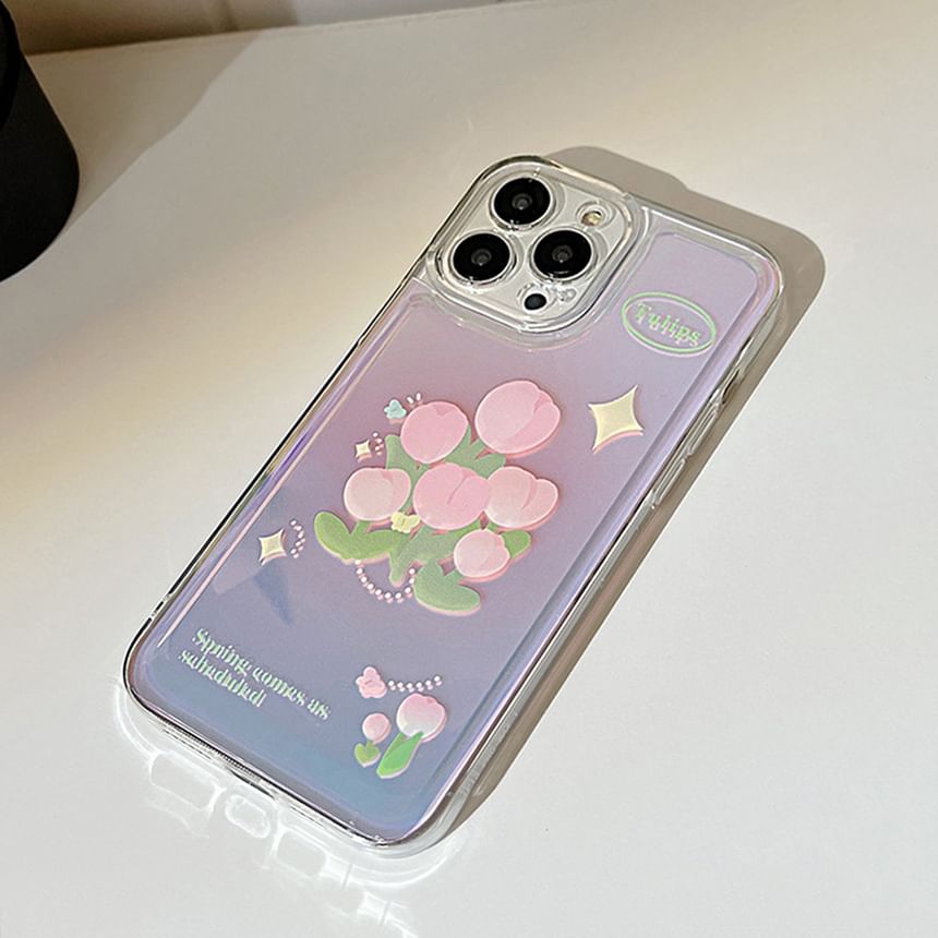 Tulip Holographic Phone Case - Compatible with iPhone and Huawei