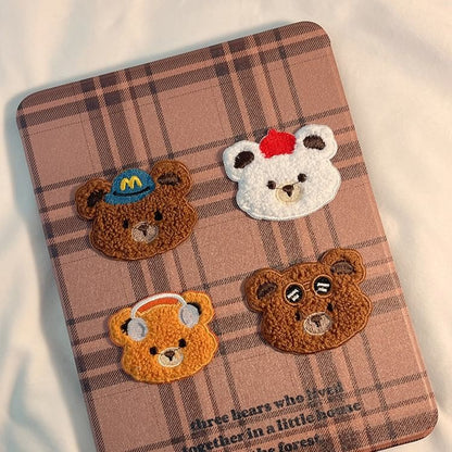 Bear Plaid Case iPad