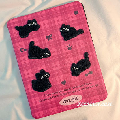 Cat Plaid iPad Case