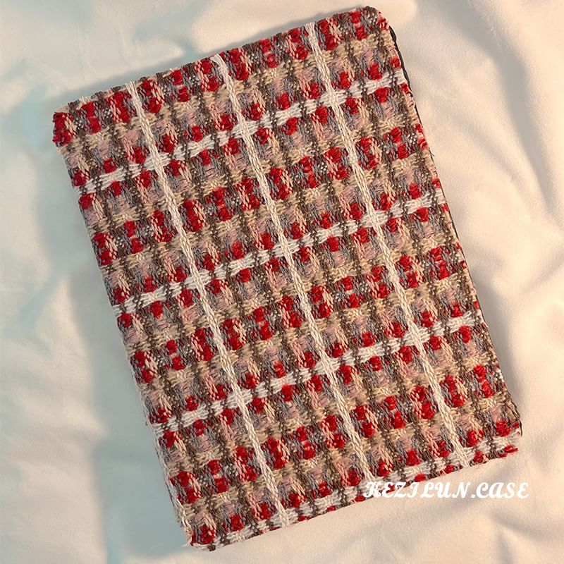 Plaid Knit Tablet Case - Compatible with iPad