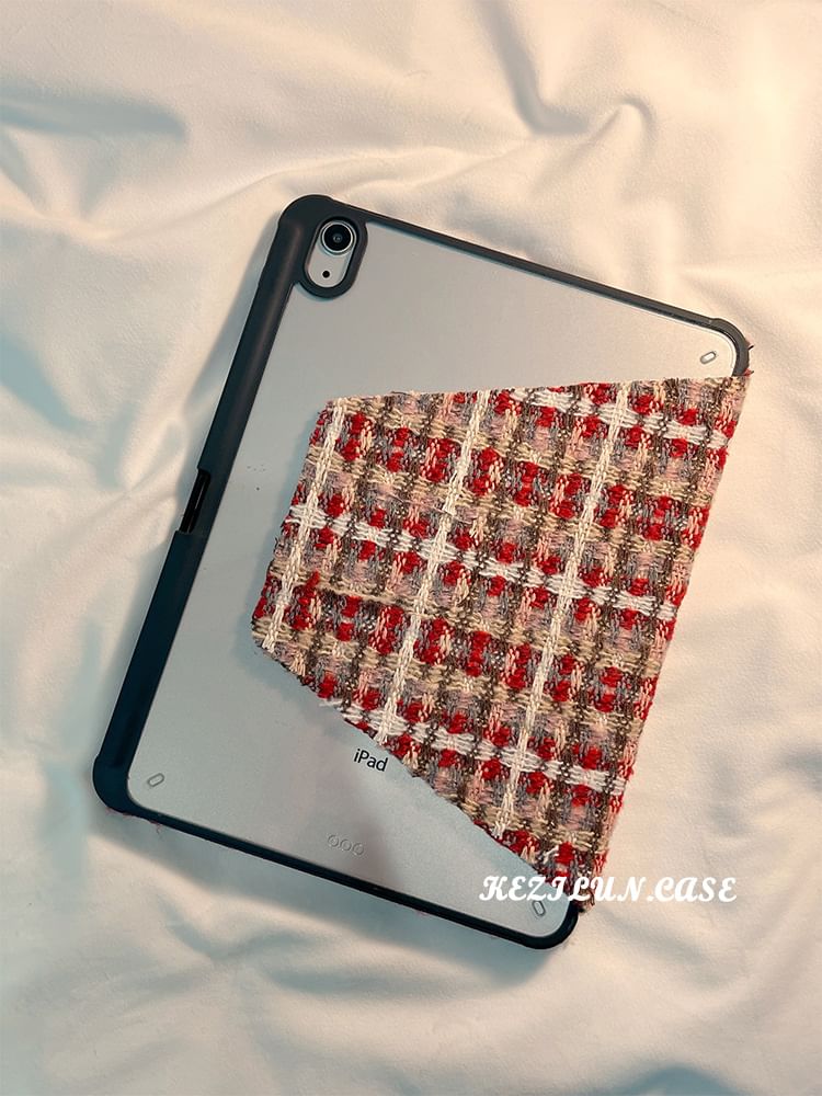 Plaid Knit Tablet Case - Compatible with iPad