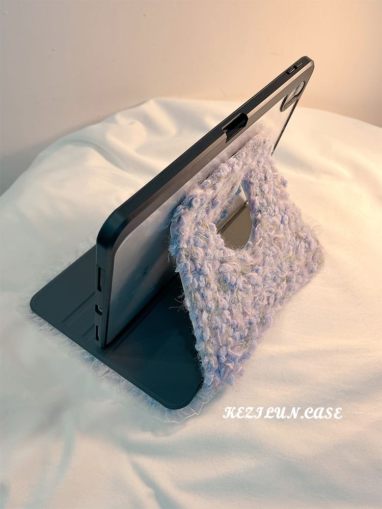 Melange-Strickhülle für iPad