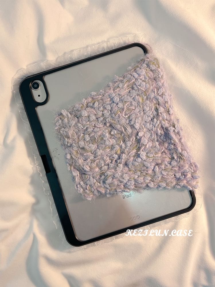 Melange-Strickhülle für iPad