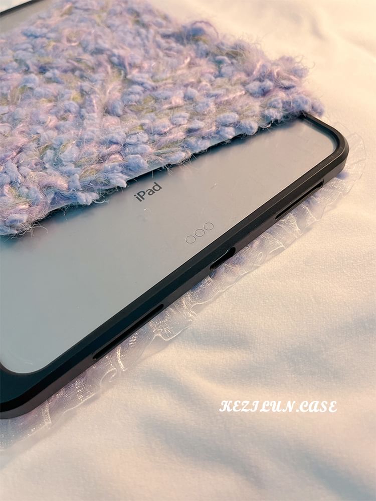 Melange-Strickhülle für iPad