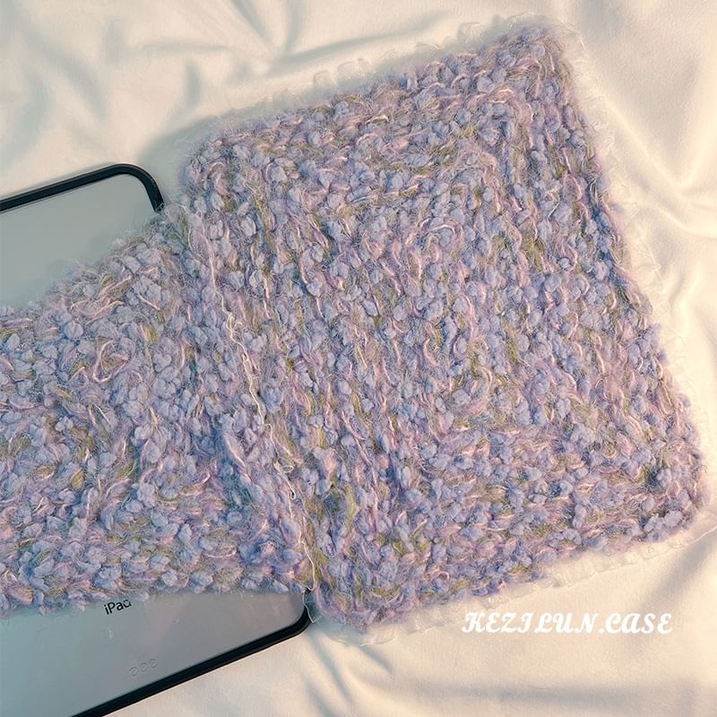 Melange-Strickhülle für iPad