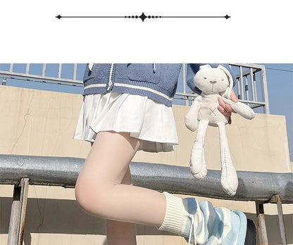 Striped Knit Leg Warmers