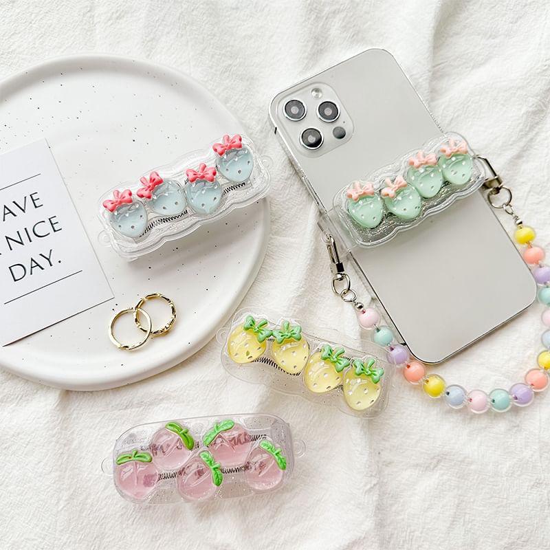 for (Various Clip Designs) Lanyard Phone Fruit