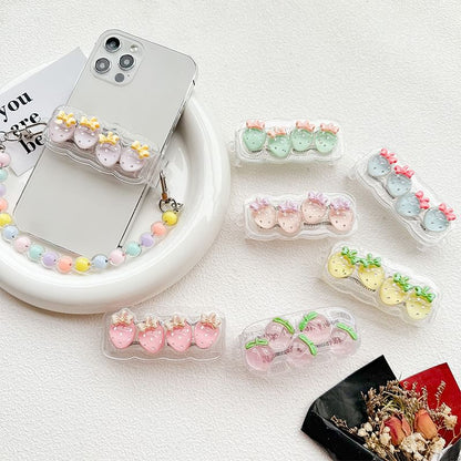 for (Various Clip Designs) Lanyard Phone Fruit