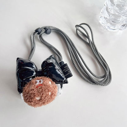 Set Cookie Bow Lanyard Phone Clip /