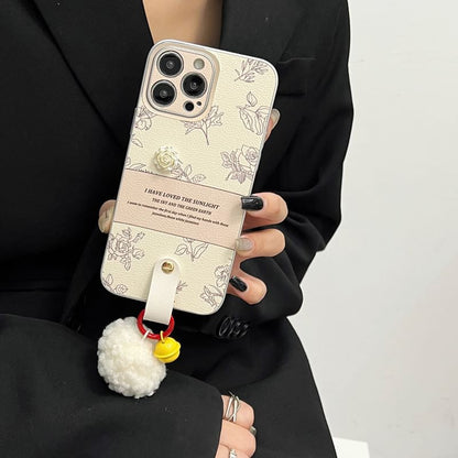 Rose Case Bell Pom Phone