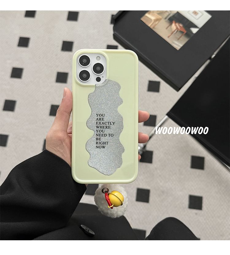 Telefonglocke Pom Case Schriftzug