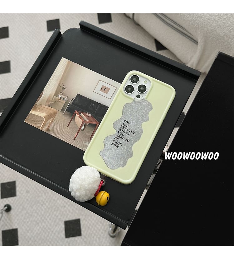 Telefonglocke Pom Case Schriftzug