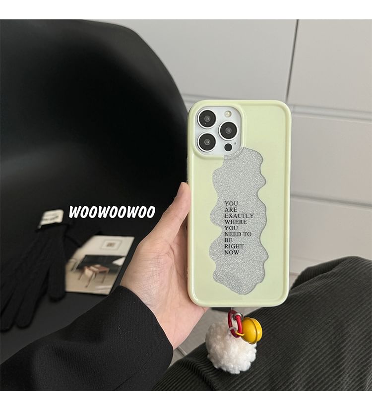 Telefonglocke Pom Case Schriftzug