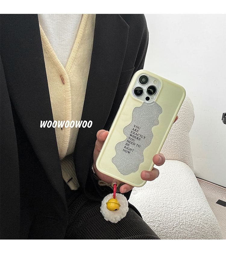 Telefonglocke Pom Case Schriftzug