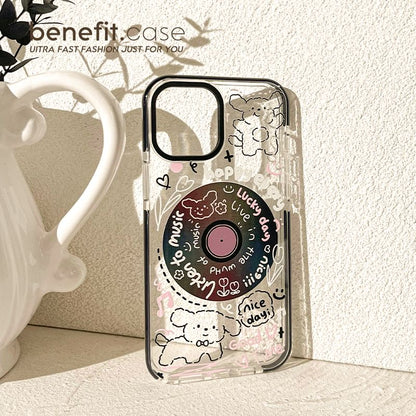 Phone Vinyl Animal Record Case