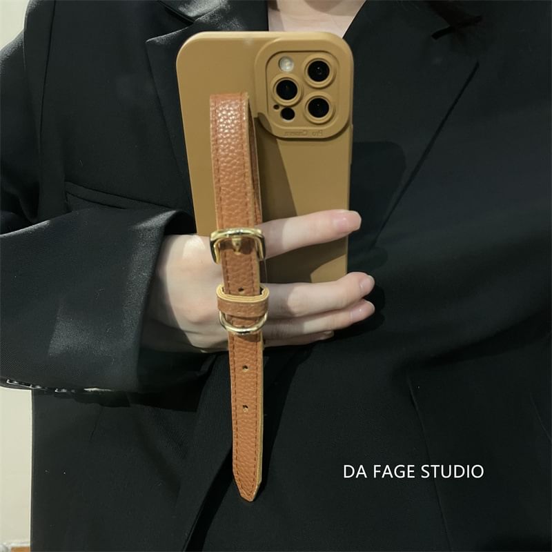 Case Strap Phone Faux Pearl