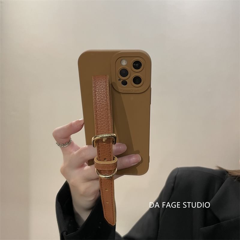 Case Strap Phone Faux Pearl