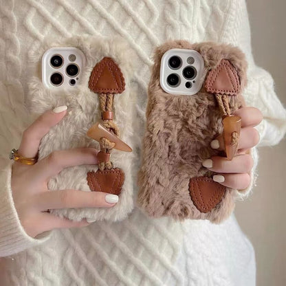 Toggle Button Phone Chenille Case