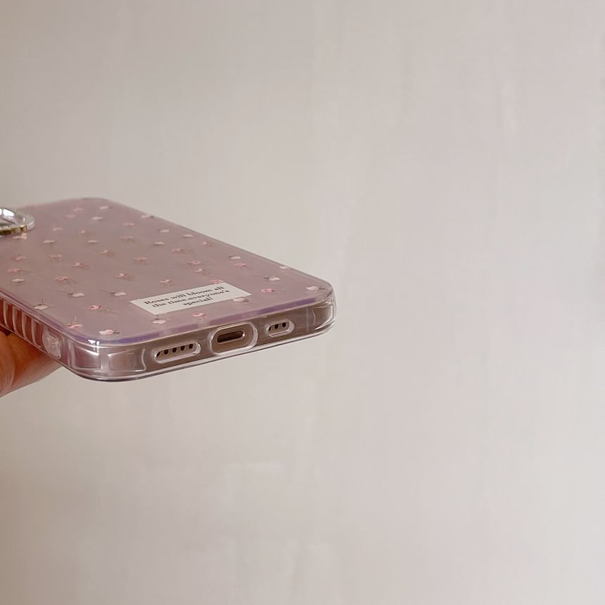 Hülle für Handy mit Blumenmuster