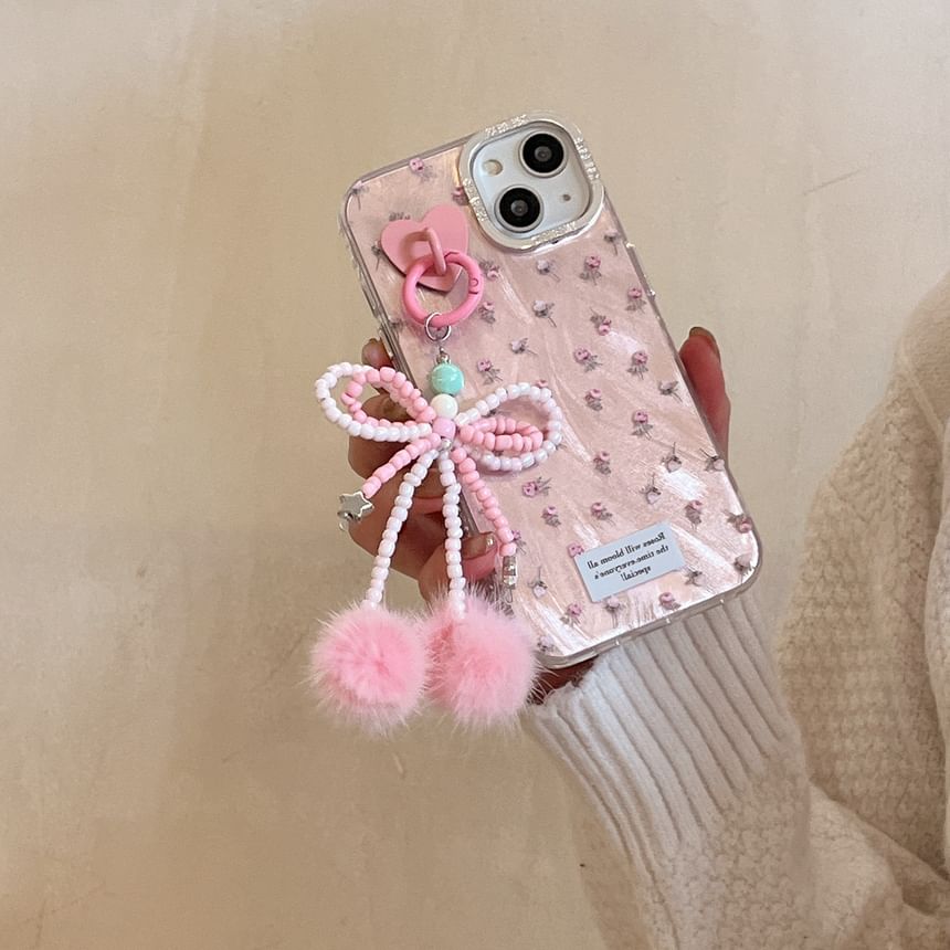 Hülle für Handy mit Blumenmuster
