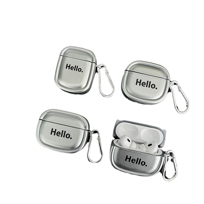 Metallic Star Earphone Case Cover with Charm - Compatible with AirPods and AirPods Pro