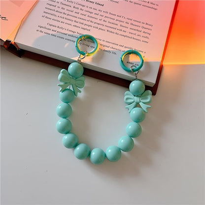 ストラップボウビーズフォン