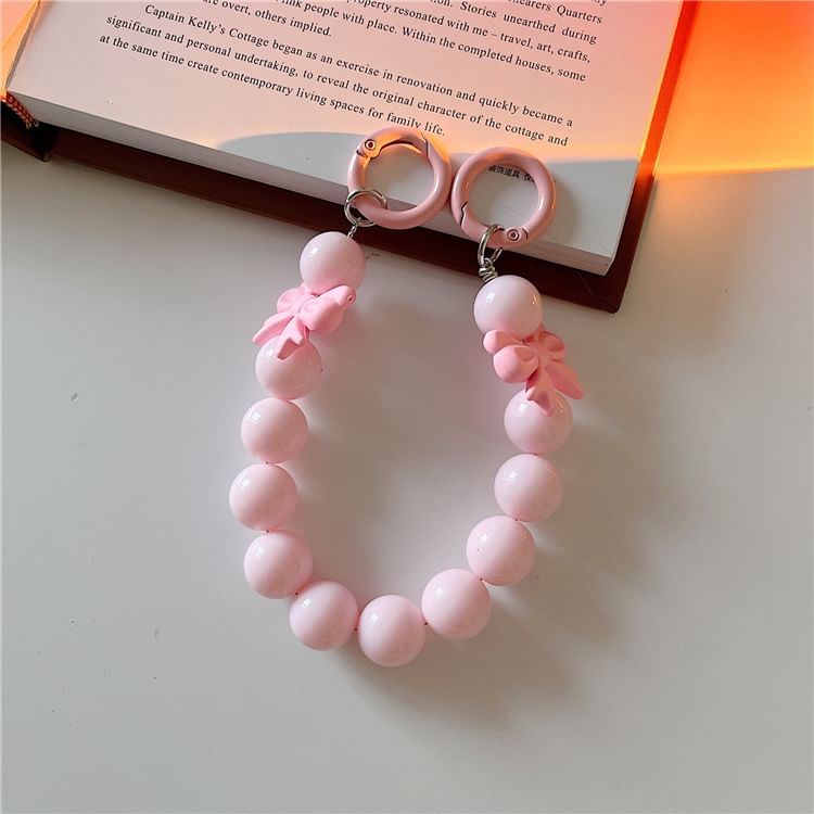 ストラップボウビーズフォン