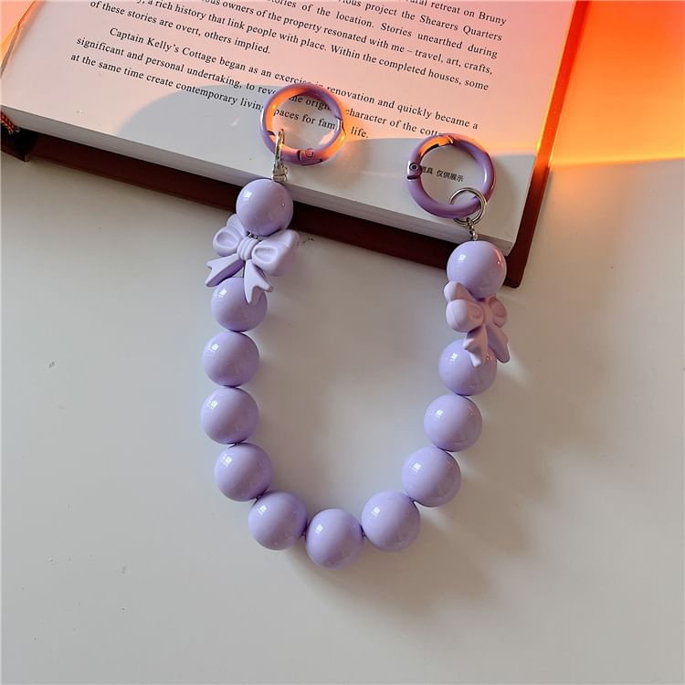 ストラップボウビーズフォン