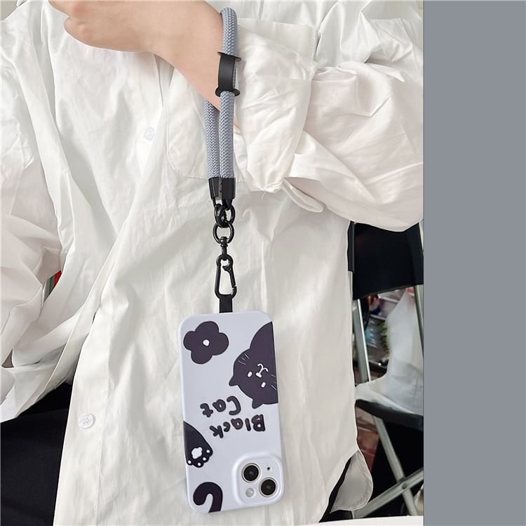 Phone Plain Strap Pad Lanyard with