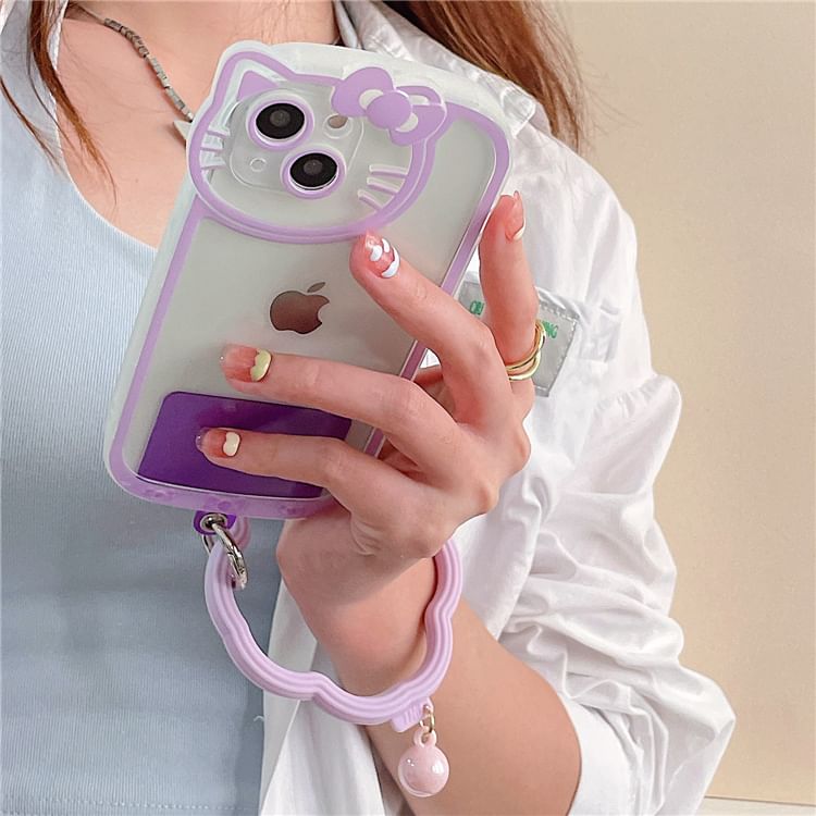 Wavy with Strap Hoop Phone Lanyard Pad