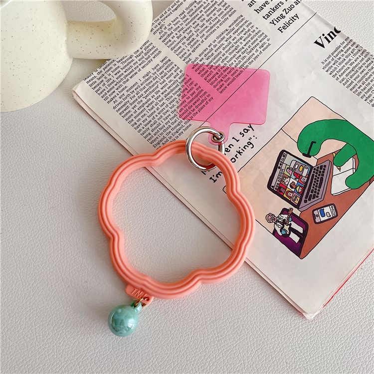 Wavy with Strap Hoop Phone Lanyard Pad