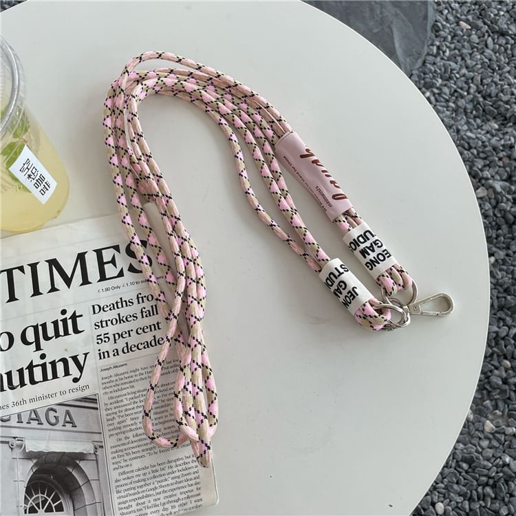 パッドレタリング付き携帯ストラップ