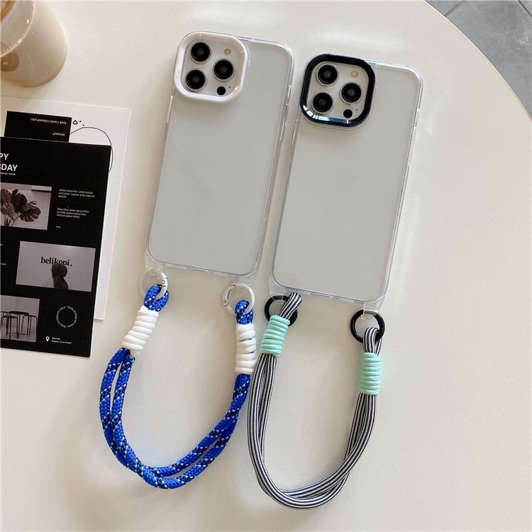 Phone Strap Transparent Case