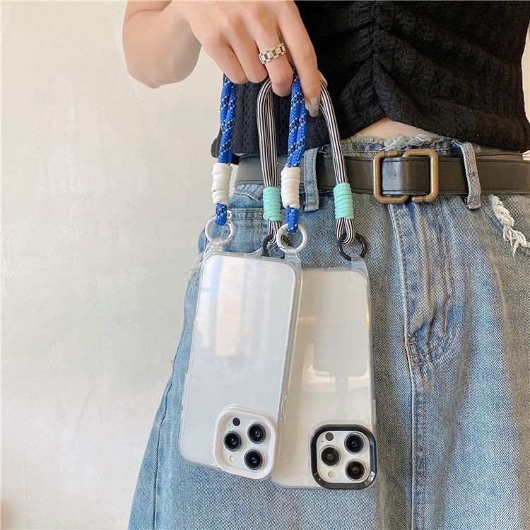 Phone Strap Transparent Case