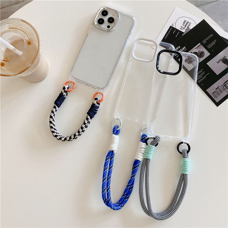 Phone Strap Transparent Case