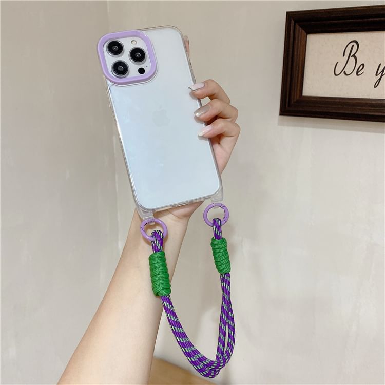 Phone Strap Transparent Case