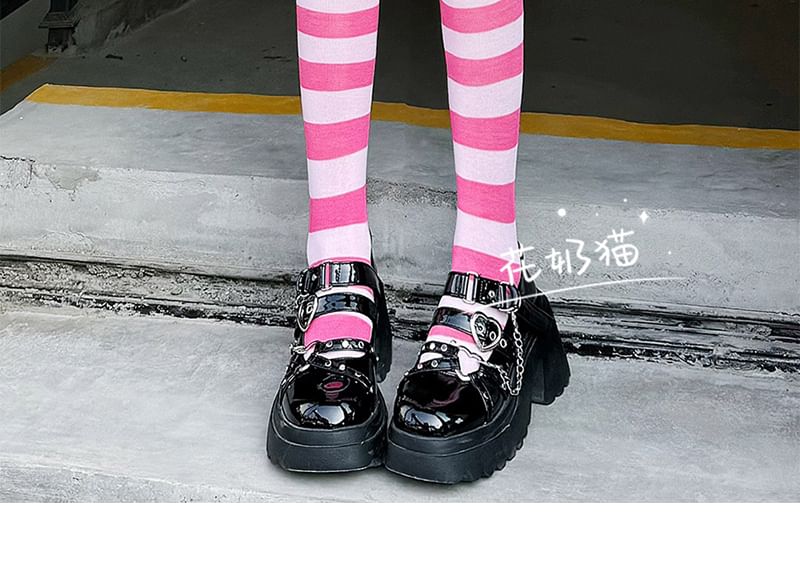 Socks Striped Over-the-Knee