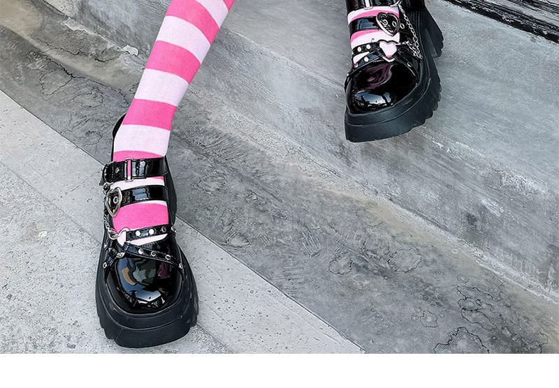 Socks Striped Over-the-Knee