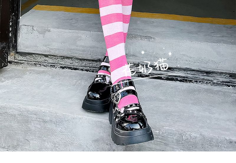 Socks Striped Over-the-Knee