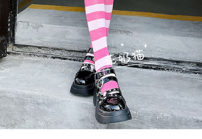 Socks Striped Over-the-Knee