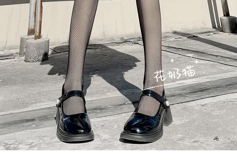 Mesh Stockings Cutout Bow Lace Trim