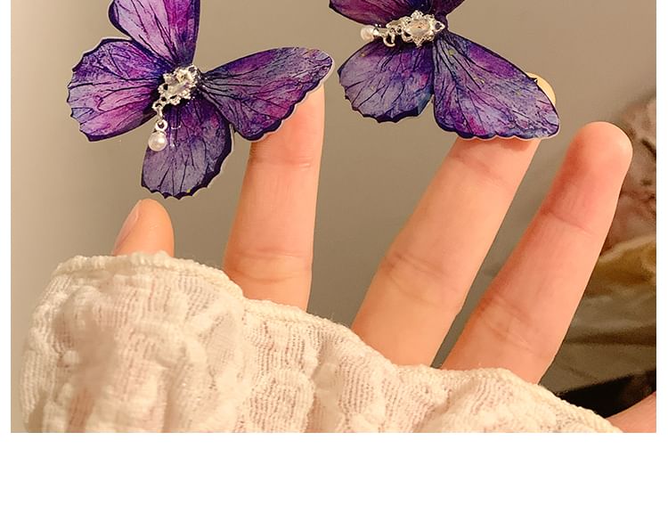 Rhinestone Butterfly Hair Clips - Single and Set Options