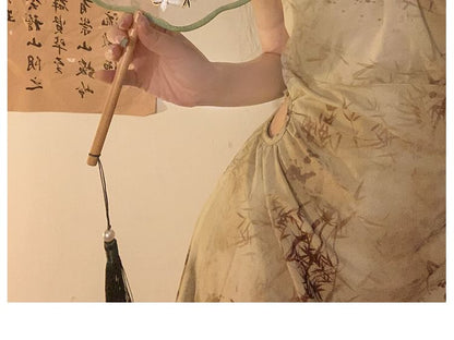 Hand-/Fächerbestickte Druckquaste