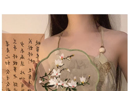 Hand-/Fächerbestickte Druckquaste