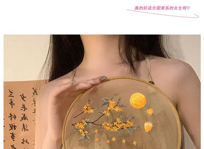 Hand-/Fächerbestickte Druckquaste