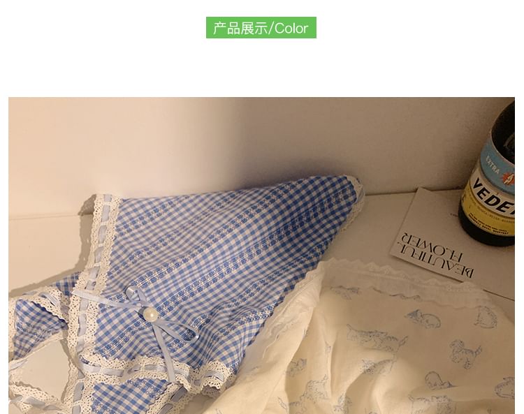 セットレースヘッドカチフシュシュ/トリムプリント