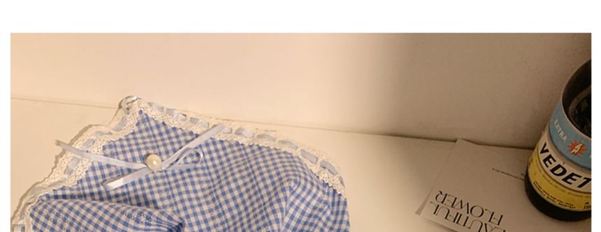 Set Spitzenkopftuch Scrunchie / Trim Print